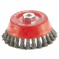 Щетка для УШМ, 125 мм, М14, "чашка", крученая проволока 0,8 мм  MTX 74625