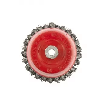 Щетка для УШМ, 125 мм, М14, &quot;чашка&quot;, крученая проволока 0,8 мм  MTX 74625 купить в Нефтеюганске