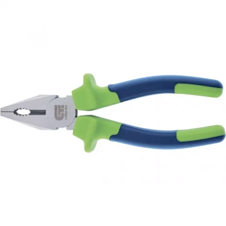 Плоскогубцы комбинированные 200 мм двухкомпонентные рукоятки СИБРТЕХ 17052 купить в Нефтеюганске