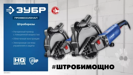 ЗУБР d 230 мм, 2700 Вт, 65 мм, штроборез (бороздодел), метал. ящик, Профессионал (ЗШ-П65-2700 ПСТК) купить в Нефтеюганске