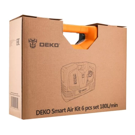 Компрессор безмасляный DEKO 180 с набором из 6 инструментов, 009-0100 купить в Нефтеюганске