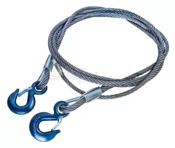 Буксировочный трос стальной петля-петля диаметр каната 27 мм. 12 м.  опресовка купить в Нефтеюганске