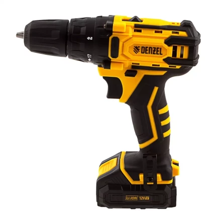 Дрель-шуруповерт аккумуляторная CDL-12-01CB, Li-Ion, 12 В, 1 акк.// Denzel 26104 купить в Нефтеюганске