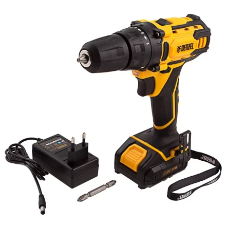 Дрель-шуруповерт аккумуляторная CDL-12-01CB, Li-Ion, 12 В, 1 акк.// Denzel 26104 купить в Нефтеюганске