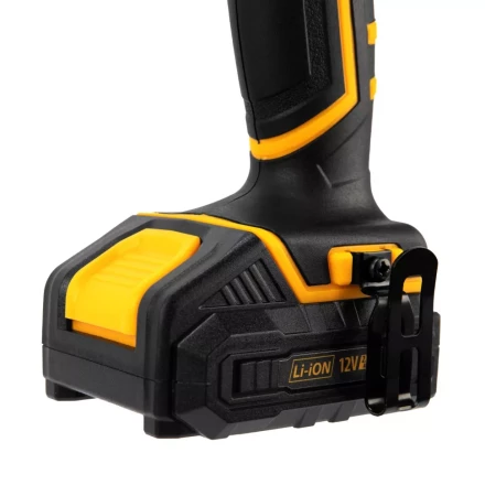 Дрель-шуруповерт аккумуляторная CDL-12-02BM, Li-Ion, 12 В, 2 акк.// Denzel 26105 купить в Нефтеюганске