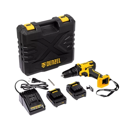 Дрель-шуруповерт аккумуляторная CDL-12-02BM, Li-Ion, 12 В, 2 акк.// Denzel 26105 купить в Нефтеюганске