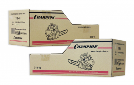 Электропила 318-16 3/8-1,3-57 поперечный двигатель CHAMPION купить в Нефтеюганске