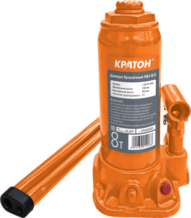 Домкрат бутылочный Кратон HBJ-8.0 2 30 01 006 купить в Нефтеюганске
