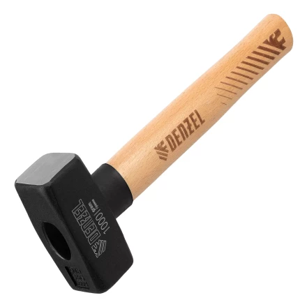 Кувалда, 1000 г Denzel, кованая головка, буковая рукоятка 11018 купить в Нефтеюганске