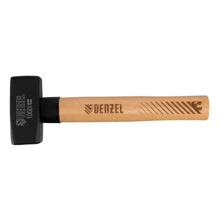 Кувалда, 1000 г Denzel, кованая головка, буковая рукоятка 11018 купить в Нефтеюганске