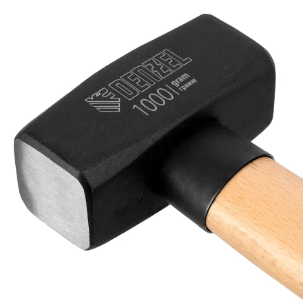 Кувалда, 1000 г Denzel, кованая головка, буковая рукоятка 11018 купить в Нефтеюганске