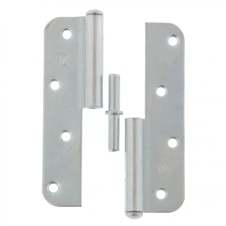 Петля накладная ПН1-130 левая цинк 4штуки  Металлист Россия 91555 купить в Нефтеюганске