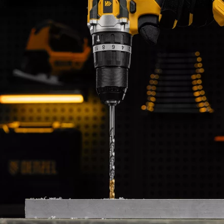 Сверло спиральное по металлу Denzel 6,5 х 148 мм, Р6М5, Golden Tip, удлиненное, 718257 купить в Нефтеюганске