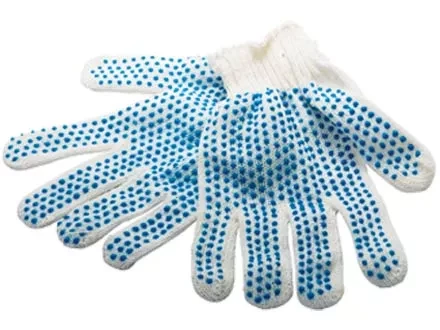 Перчатки х/б, ПВХ &quot;точка&quot;, 10 класс, Россия 67702 купить в Нефтеюганске
