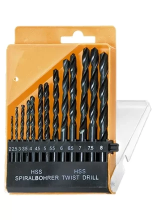 Набор сверл по металлу 2-8 мм (через 0,5 мм) HSS 13шт цилиндрический хвостовик SPARTA 723355 купить в Нефтеюганске
