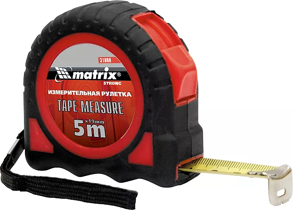 Рулетка Target 3 м * 25 автоматическая фиксация обрезиненный корпус  MATRIX 31079 купить в Нефтеюганске