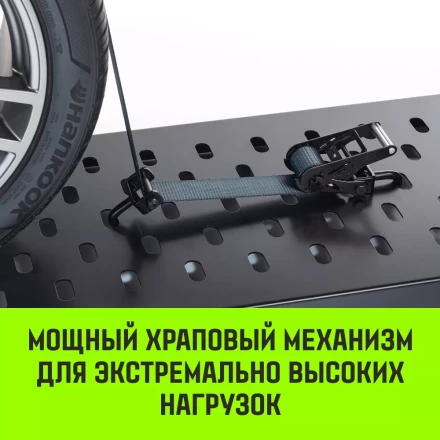 Ремень стяжной автовозный HITCH PROFF 50мм STF 600DaN 4000кг 3м текстил контр 750мм поворотн J-крюки (SZ068109) купить в Нефтеюганске
