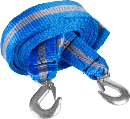 Трос буксировочный ЗУБР &quot;ЭКСПЕРТ&quot;, 2 крюка, сумка, 5м, 5т 61215-5 купить в Нефтеюганске