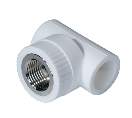 Тройник комб. PP-R ВР 20мм х 1/2 белый (25/125) 45450 купить в Нефтеюганске