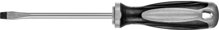 Отвертка MIRAX 25095-06-10, закаленный стержень, двухкомпонентная рукоятка, SL6x100мм 25095-06-10 купить в Нефтеюганске