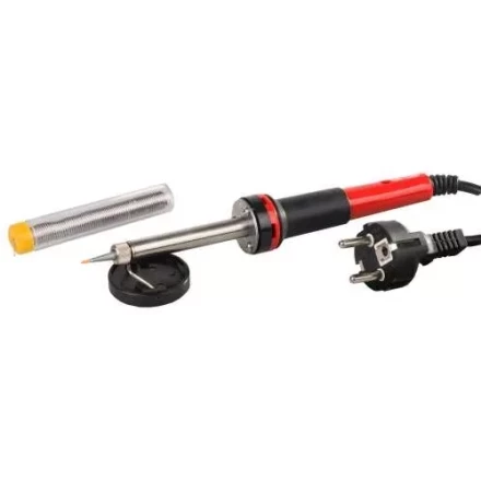 Паяльник MATRIX 30W (220В) класса защиты 1 с индикатором напряжения и медным острым наконечником с защитным покрытием 913043 купить в Нефтеюганске