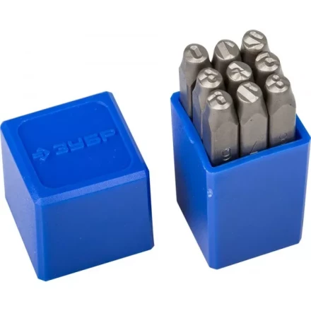 Клейма ЗУБР цифровые арабские, шрифт 5мм 21501-05_z01 купить в Нефтеюганске