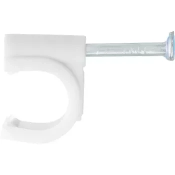 Скобы электроустановочные, 4 мм, круглый профиль, 50 шт  СИБРТЕХ 47512 купить в Нефтеюганске