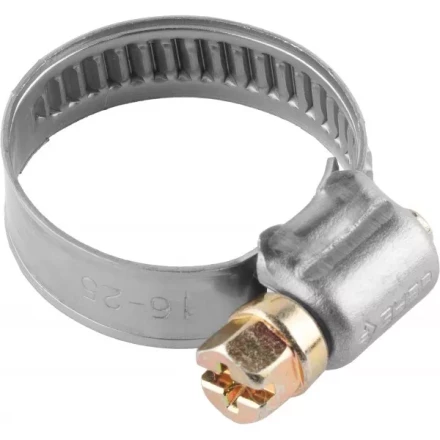 Хомуты ЗУБР &quot;ЭКСПЕРТ&quot;, нерж. сталь, накатная лента 9 мм, 16-25 мм, 200 шт 37820-16-25-200 купить в Нефтеюганске