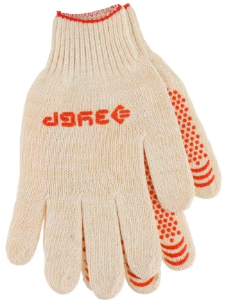 Перчатки ЗУБР &quot;МAСTEP&quot; трикотажные, 7 класс, х/б, с защитой от скольжения, L-XL, 3 пары 11456-K3 купить в Нефтеюганске