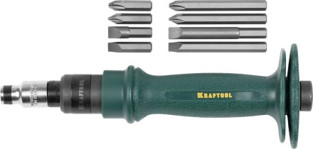 Отвертка KRAFTOOL ударно-поворотная, реверсивная, сменные биты, 8шт, набор 10 предметов 25550-H10 купить в Нефтеюганске