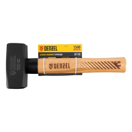 Кувалда, 1500 г Denzel 11019, кованая головка, буковая рукоятка купить в Нефтеюганске