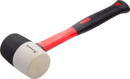 Киянка резиновая, 225 г, черно-белая резина, фибергласовая рукоятка MATRIX 11170 купить в Нефтеюганске