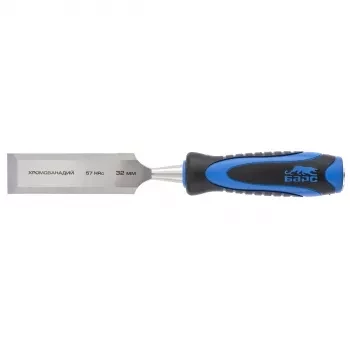 Долото-стамеска,плоская,32мм, двухкомпонентная рукоятка,металлический затыльник БАРС 24657 купить в Нефтеюганске