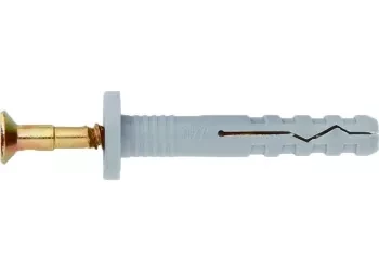 Дюбель-гвоздь полипропиленовый с потайным бортиком 8х100 мм 100 шт ШУРУПЬ 42137 купить в Нефтеюганске