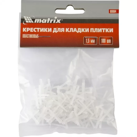 Крестики 2 мм для кладки плитки 100 штук MATRIX артикул 88086 купить в Нефтеюганске