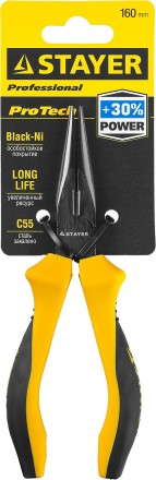 Тонкогубцы STAYER &quot;PROTech&quot;, эксцентриковое расположение шарнира, 160мм 22027-3-16_z02 купить в Нефтеюганске