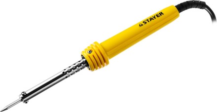 Паяльник MAXTerm с пластмассовой рукояткой, жало - конус, STAYER 55305-30, 30 Вт 55305-30 купить в Нефтеюганске