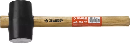 Киянка ЗУБР &quot;МАСТЕР&quot; резиновая черная с деревянной ручкой, 230г 2050-40_z01 купить в Нефтеюганске