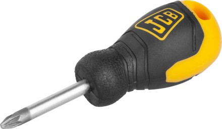 Отвертка JCB, хромомолибденовая сталь S2, двухкомпонентная рукоятка, магнитный наконечник, PZ №2х40мм JSD006 купить в Нефтеюганске