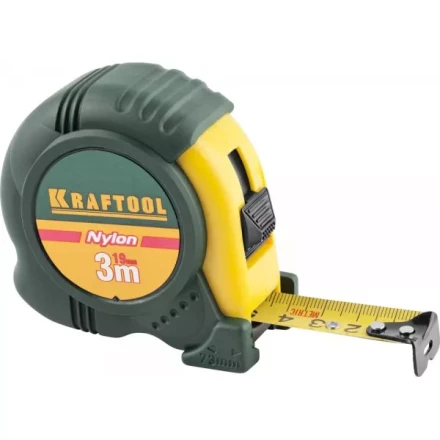 Рулетка KRAFTOOL &quot;EXPERT&quot; с нейлоновым покрытием, обрезин корпус, 3/19мм 34122-03-19_z01 купить в Нефтеюганске