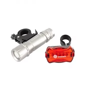 Набор велосипедный: передний 1 Вт Led, 160Lm, задний 5 red Led  Stern 90558 купить в Нефтеюганске