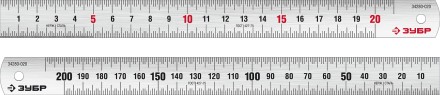 ЗУБР Про-20, длина 0.20 м, усиленная нержавеющая линейка, Профессионал (34280-020) купить в Нефтеюганске