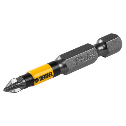 Бита PH1х50, сталь S2, цилиндр., 10 шт. Е 6,3 Denzel 11648 купить в Нефтеюганске