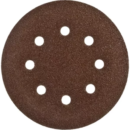 Круг шлифовальный ЗУБР "СТАНДАРТ" из абразивной бумаги на велкро основе, 6 отв., Р60, 150мм, 5шт 35350-150-060 купить в Нефтеюганске