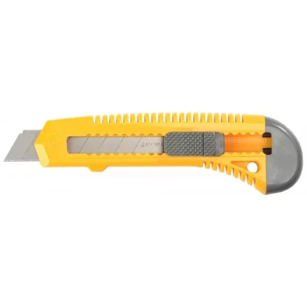 Нож STAYER &quot;STANDARD&quot; с выдвижным сегмент. лезвием, пластмасс.,18мм 0911 купить в Нефтеюганске