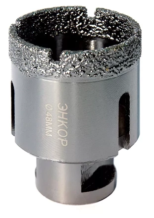 Коронка алмазная по керамограниту D 48 мм для УШМ сух. рез Энкор 48311 купить в Нефтеюганске