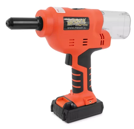Аккумуляторный вытяжной заклепочник MESSER M1000 (18В;  Li-Ion 2Ач х 2; 3,2 - 6,4) купить в Нефтеюганске
