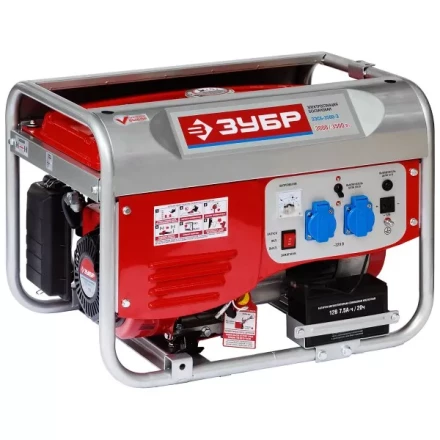 Электростанция ЗУБР бензиновая, 4-х тактная, ручной и электрический пуск, 220/12В, 3500Вт ЗЭСБ-3500-Э купить в Нефтеюганске