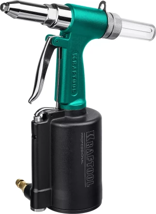 Заклепочник пневматический KRAFTOOL, корпус из алюминия, для заклепок из нержавеющей стали, 2,4-3,2-4-4,8мм 31184 купить в Нефтеюганске