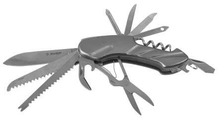 Нож складной многофункциональный 12в1 рукоятка 90 мм ЗУБР МАСТЕР 47781 купить в Нефтеюганске